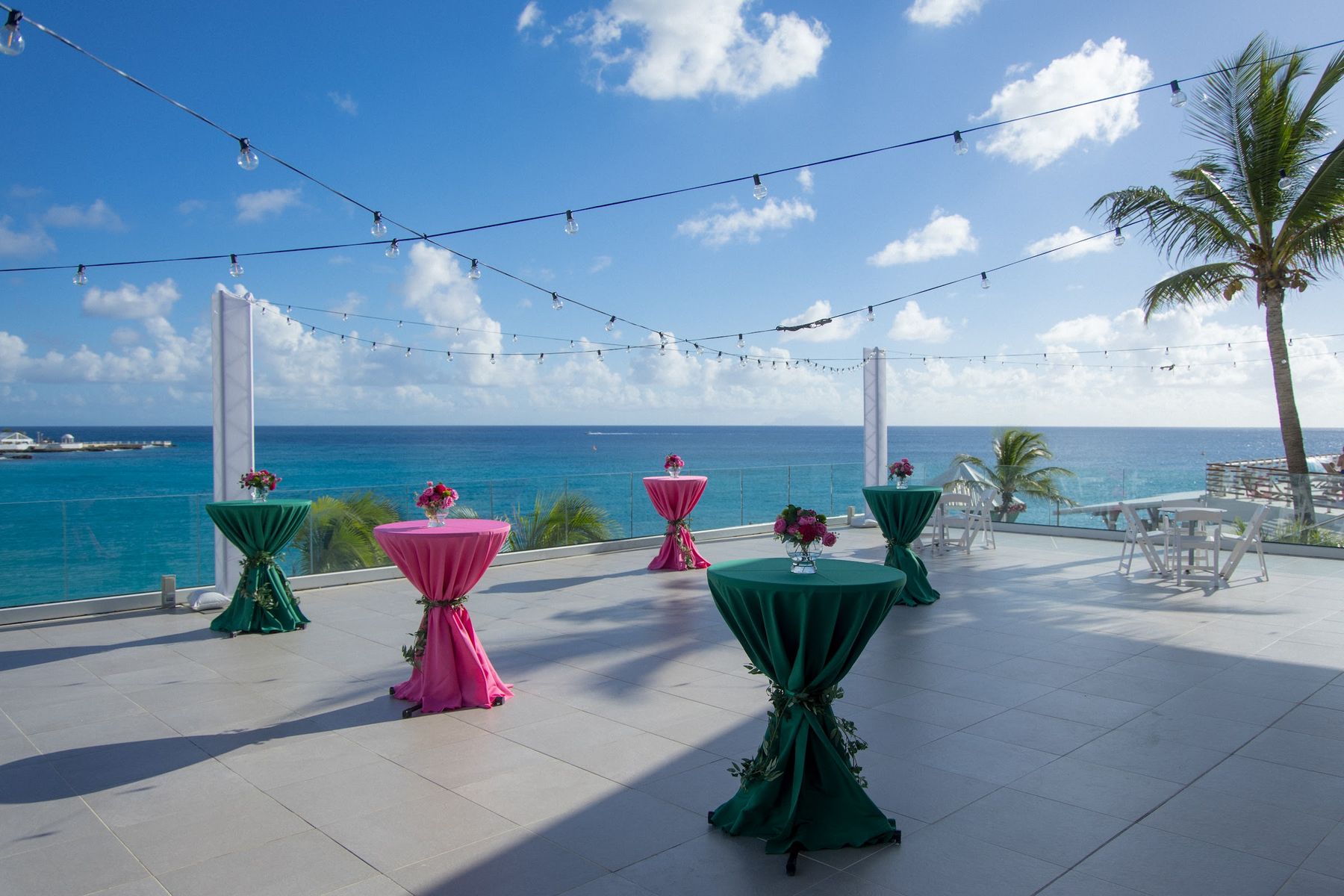 The Halls, Oceanfront terrace & gazebo in St. Maarten